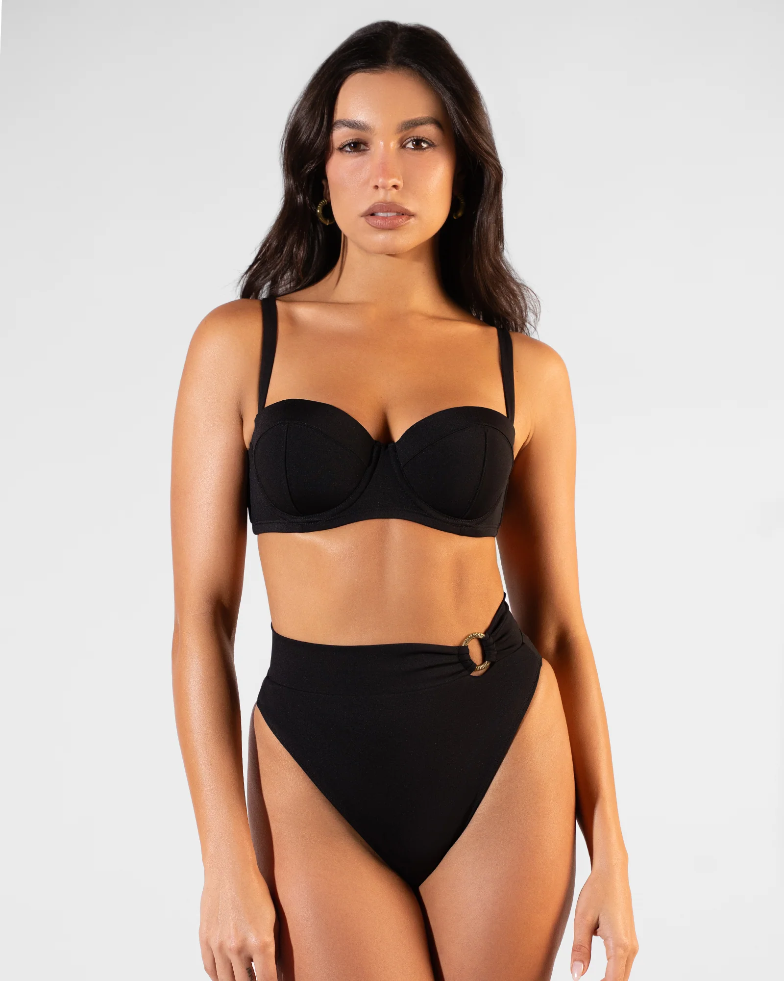 Brazilian Ring Kini Bottom - Black - Image 3