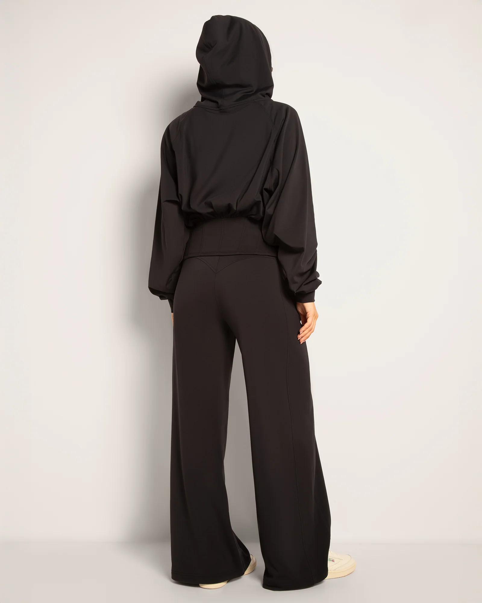 Cloudlined Wide Leg Pant - Soft Black - Image 2