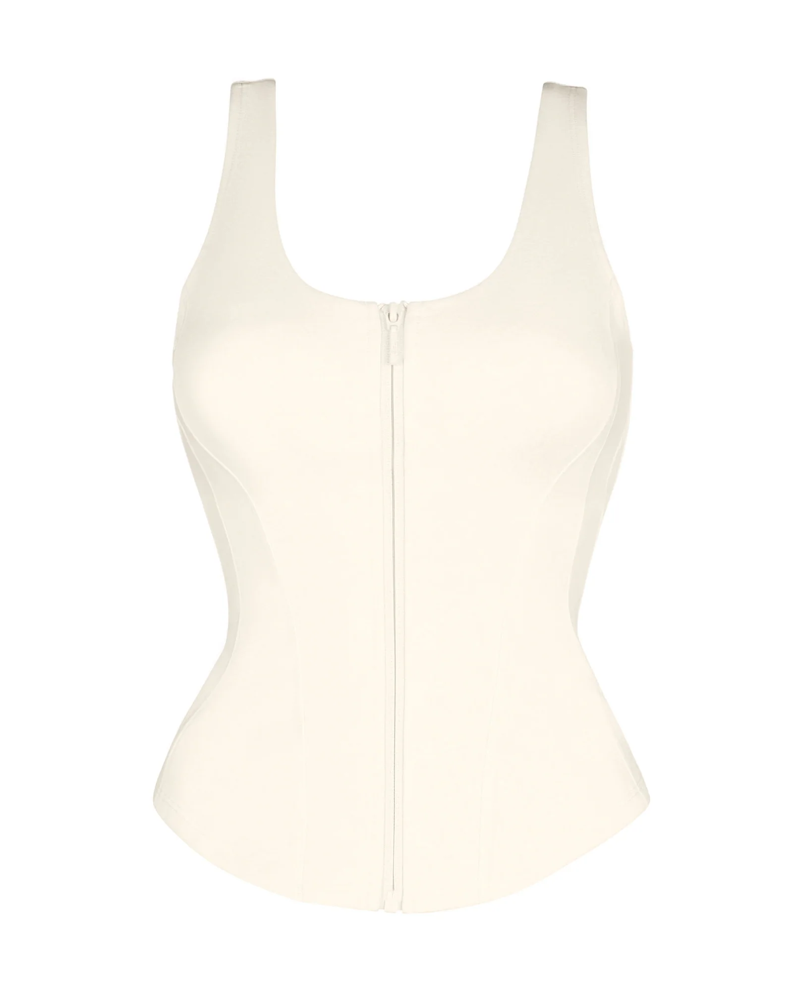 Corsety Scoop Neck Tank - Ivory - Image 4