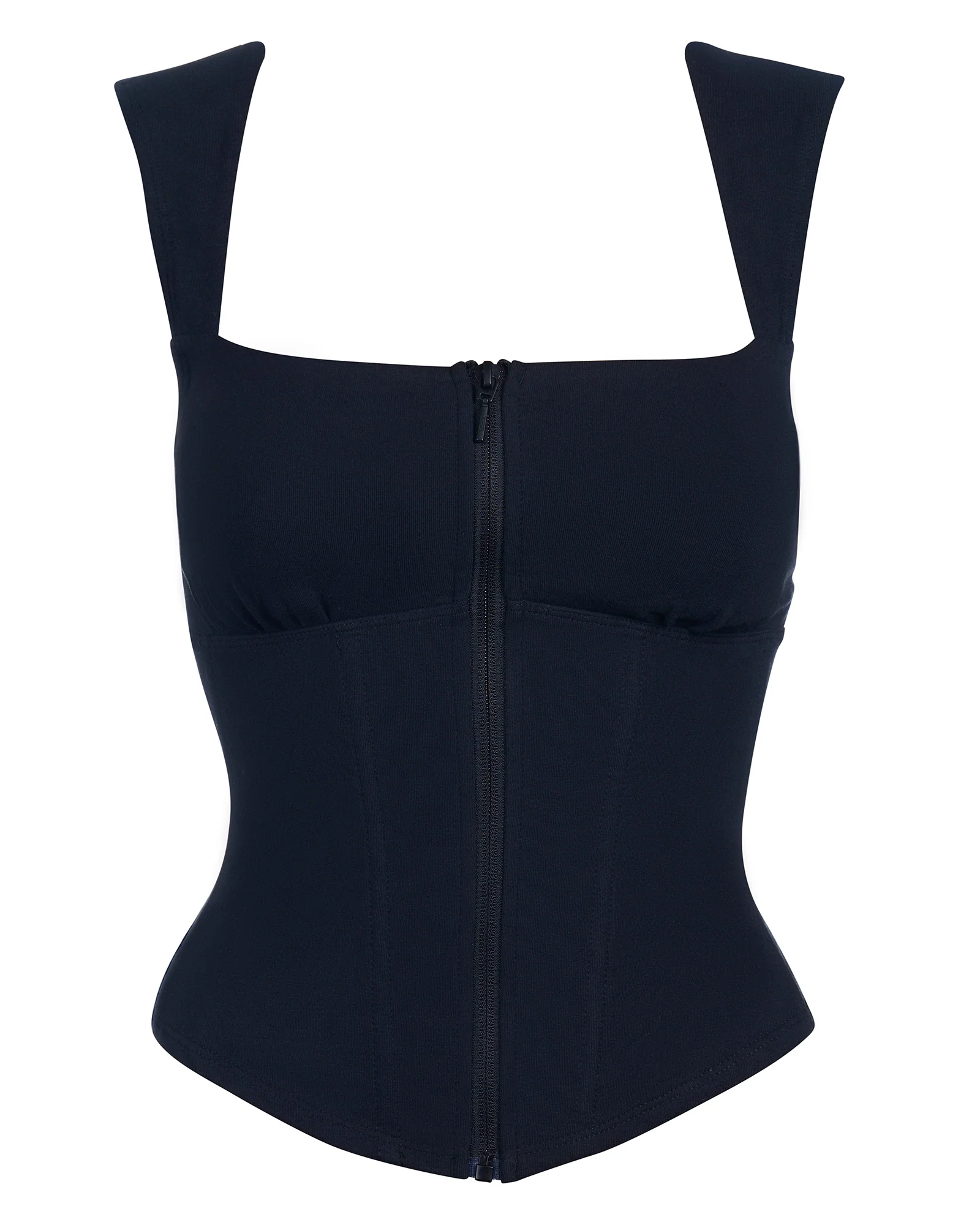 Corsety Square Neck Sleeveless Top - Black - Image 5