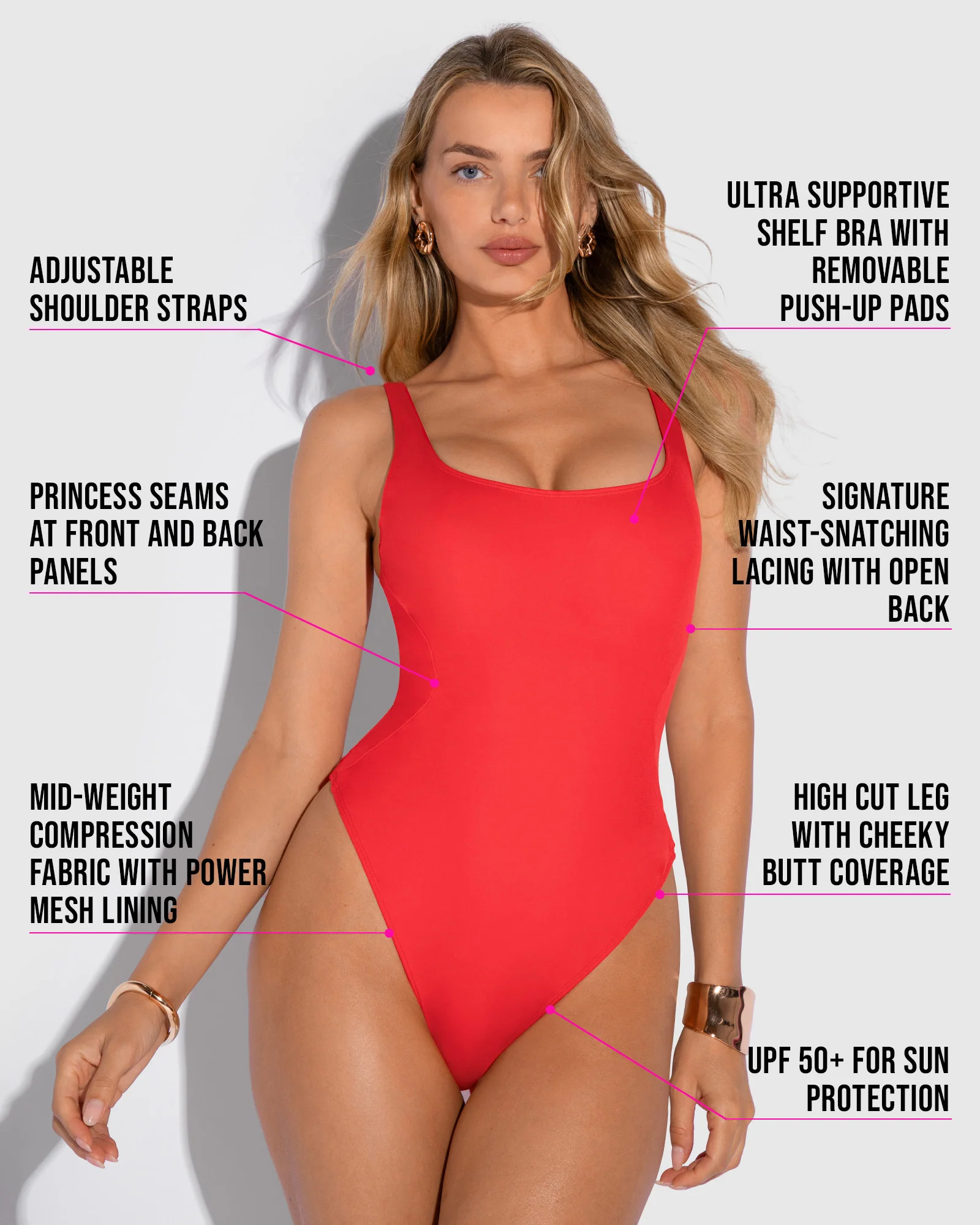 Hi Cut Pammy - Red - Image 8