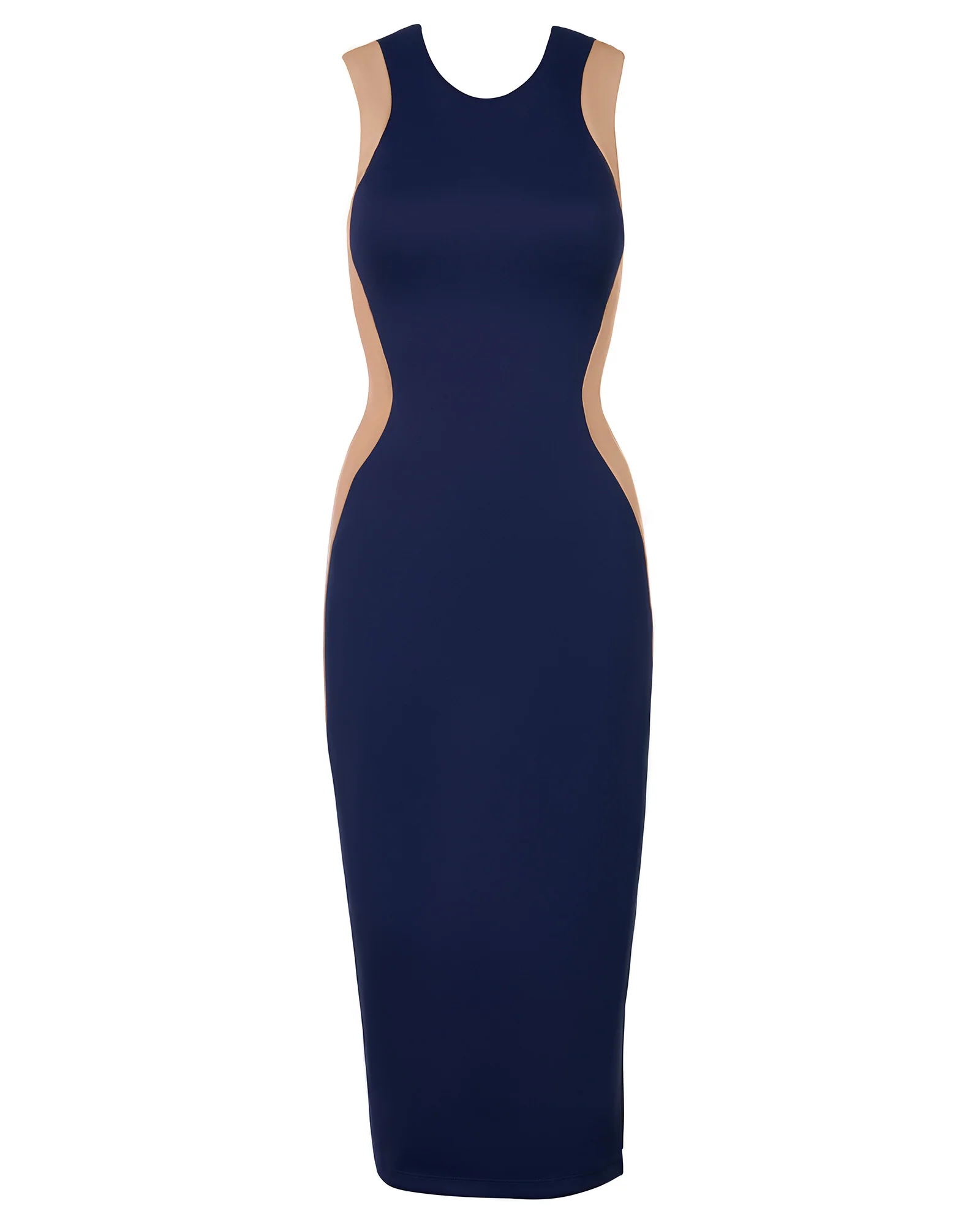 Illusion Column Dress - Contour Midnight/Sand - Image 6