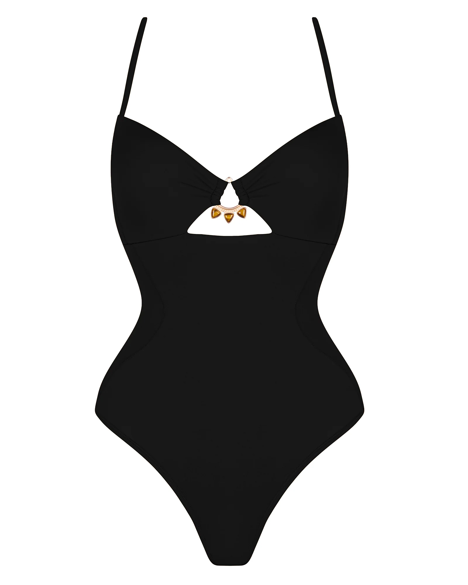 Jeweled Cut Out - Black - Image 7