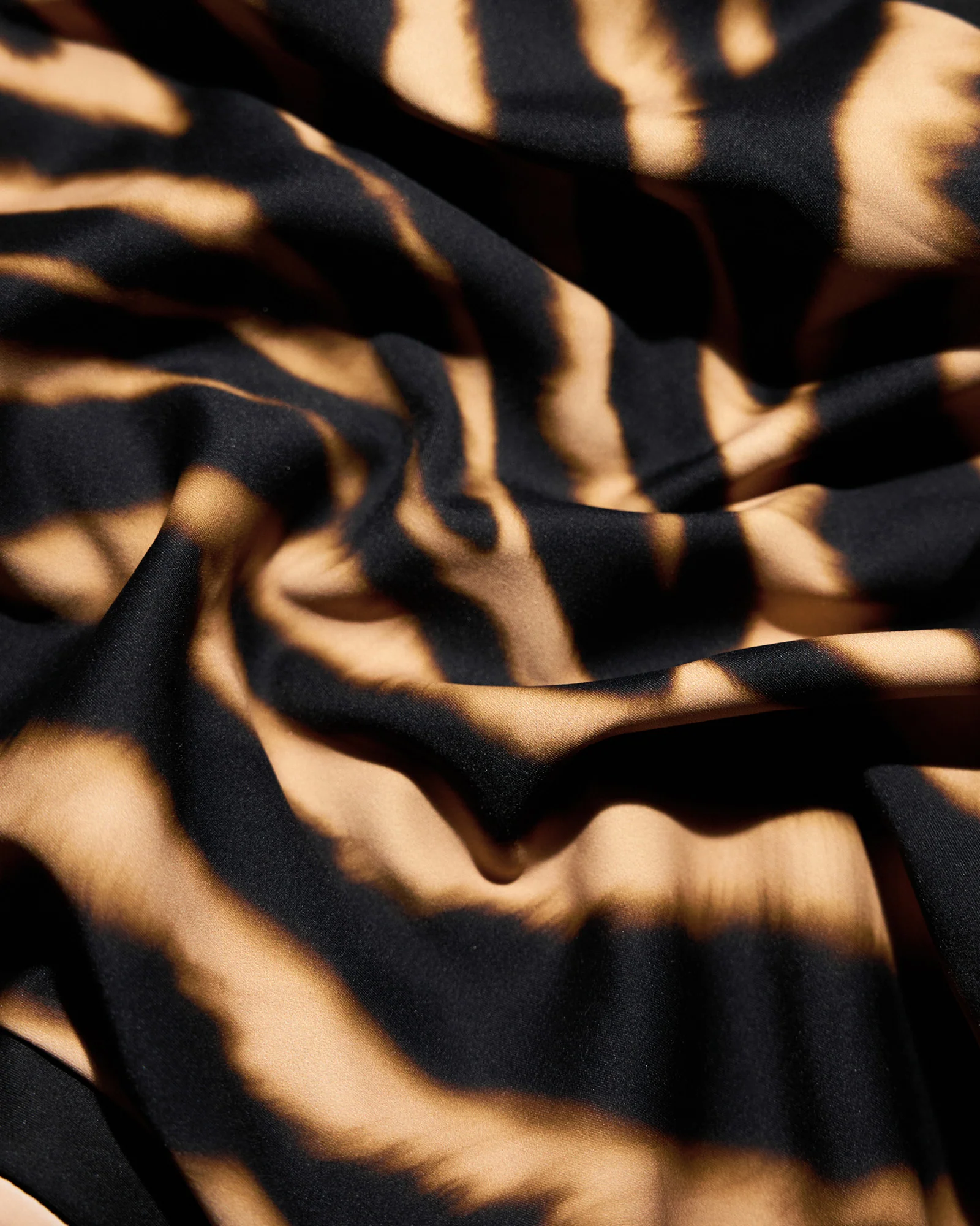 Seamed Lushy Halter Dress - Contour Golden Zebra - Image 10
