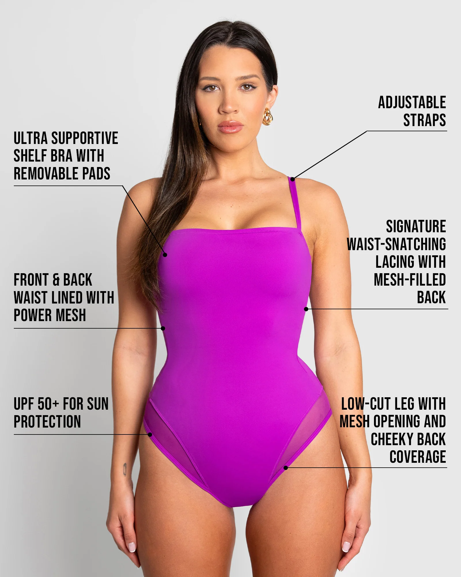 Squarey Thin Strap - Orchid - Image 4