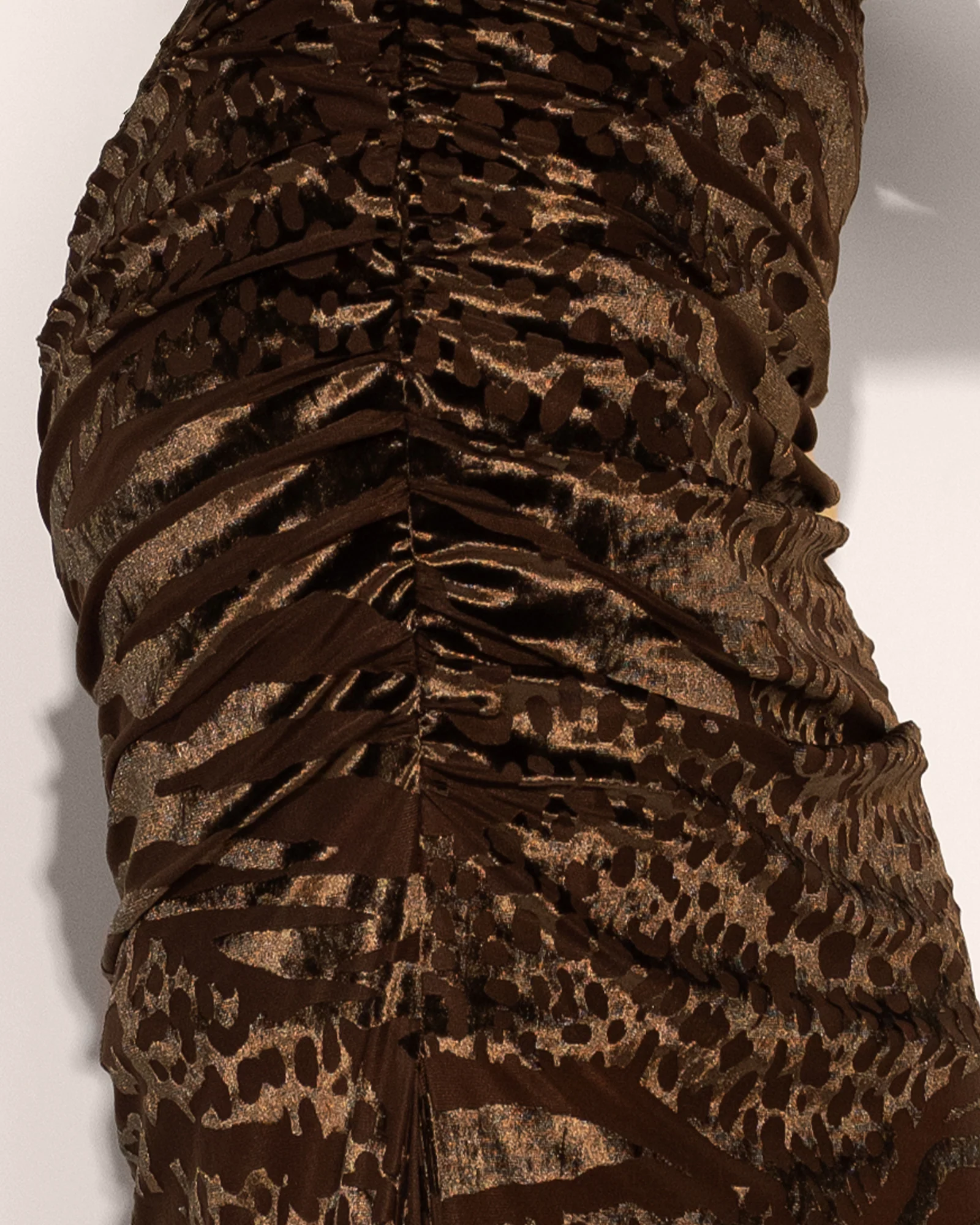 Sweetie Long Sleeve Gown - Velvet Mesh Espresso - Image 3