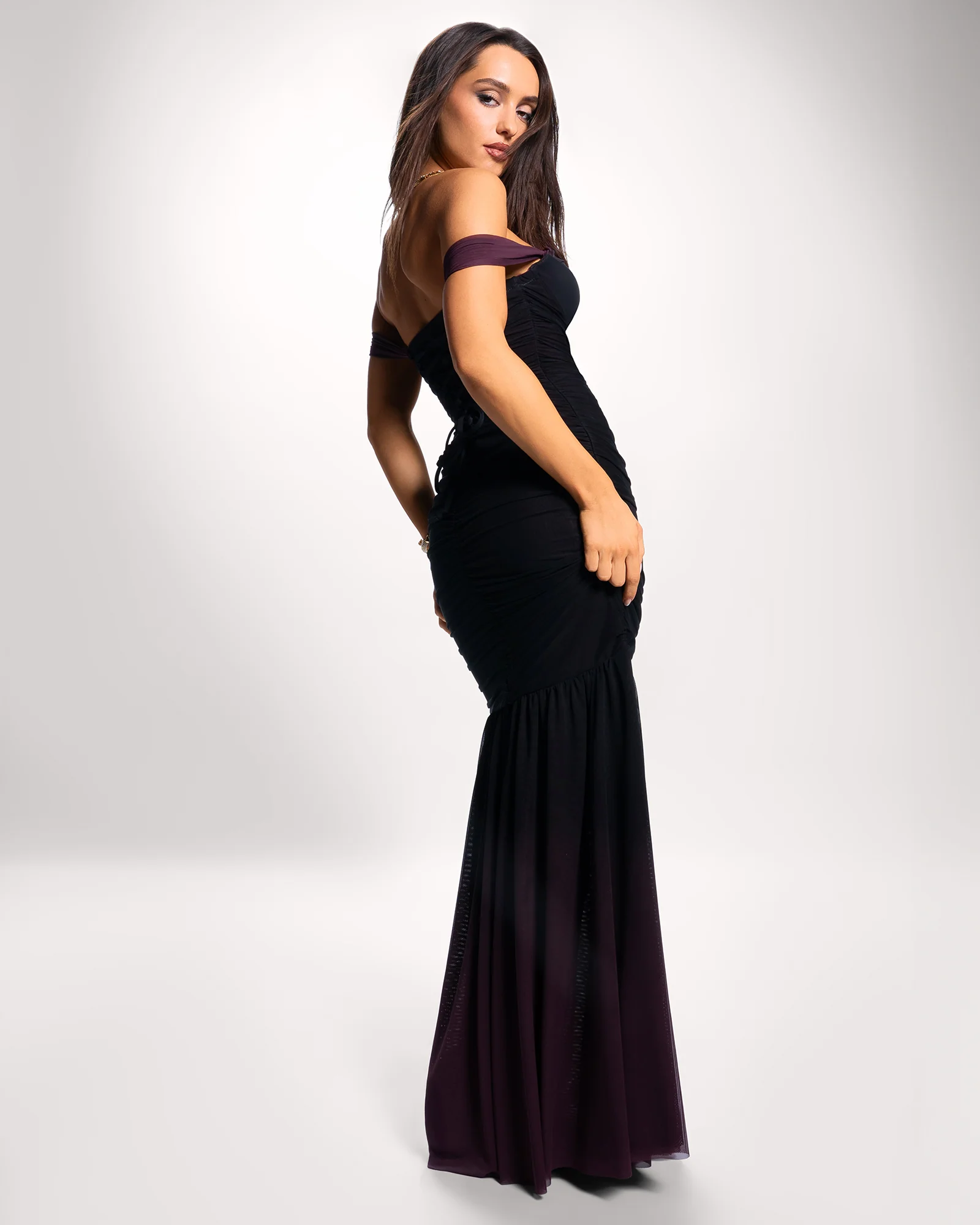 Sweetie Mermaid Dress - Ombre Garnet - Image 3