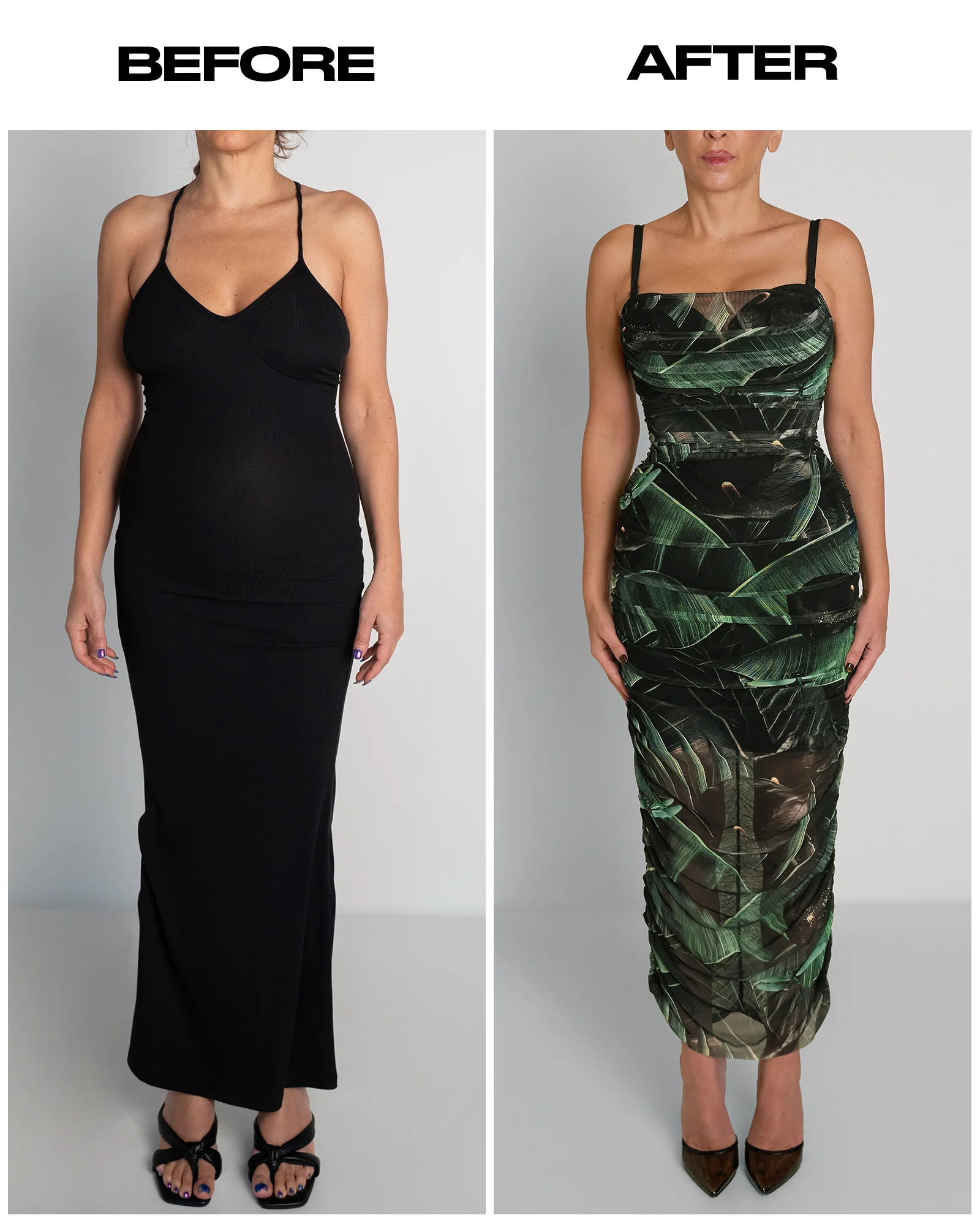 Sweetie Mesh Column Dress - Black Lily - Image 7