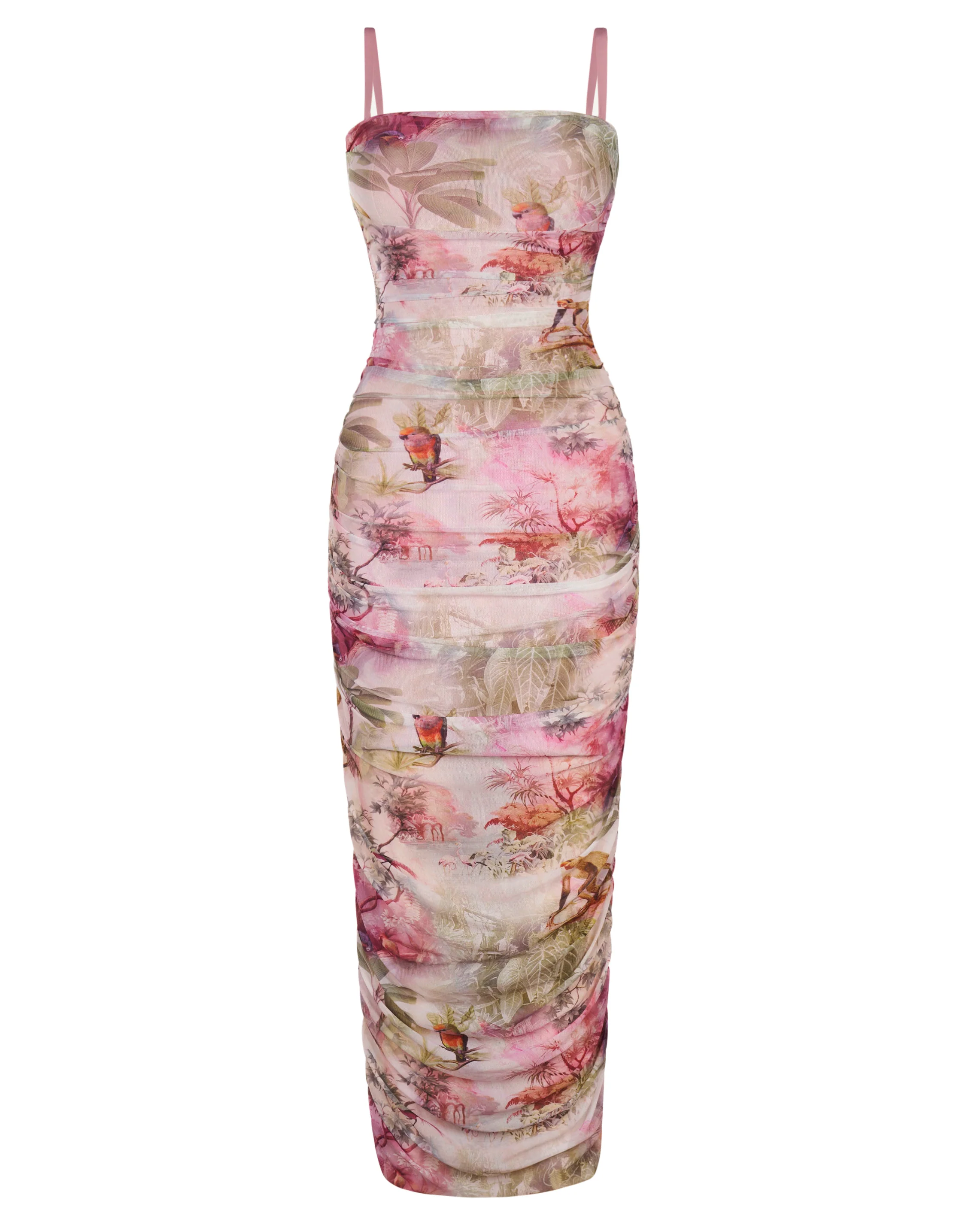Sweetie Mesh Column Dress - Soft Tropical - Image 6