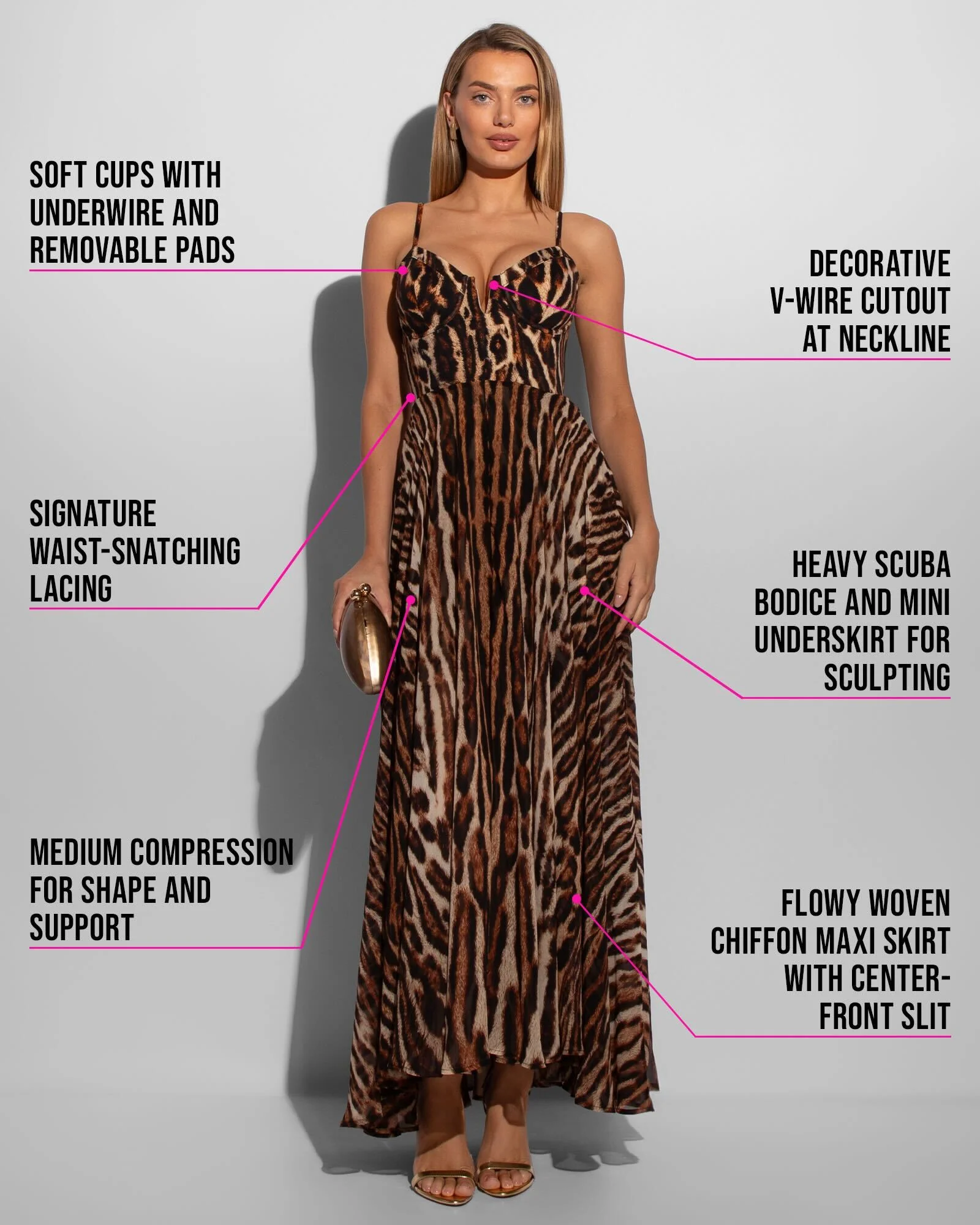Vixen Corset Maxi Dress - Pilates Cat - Image 7