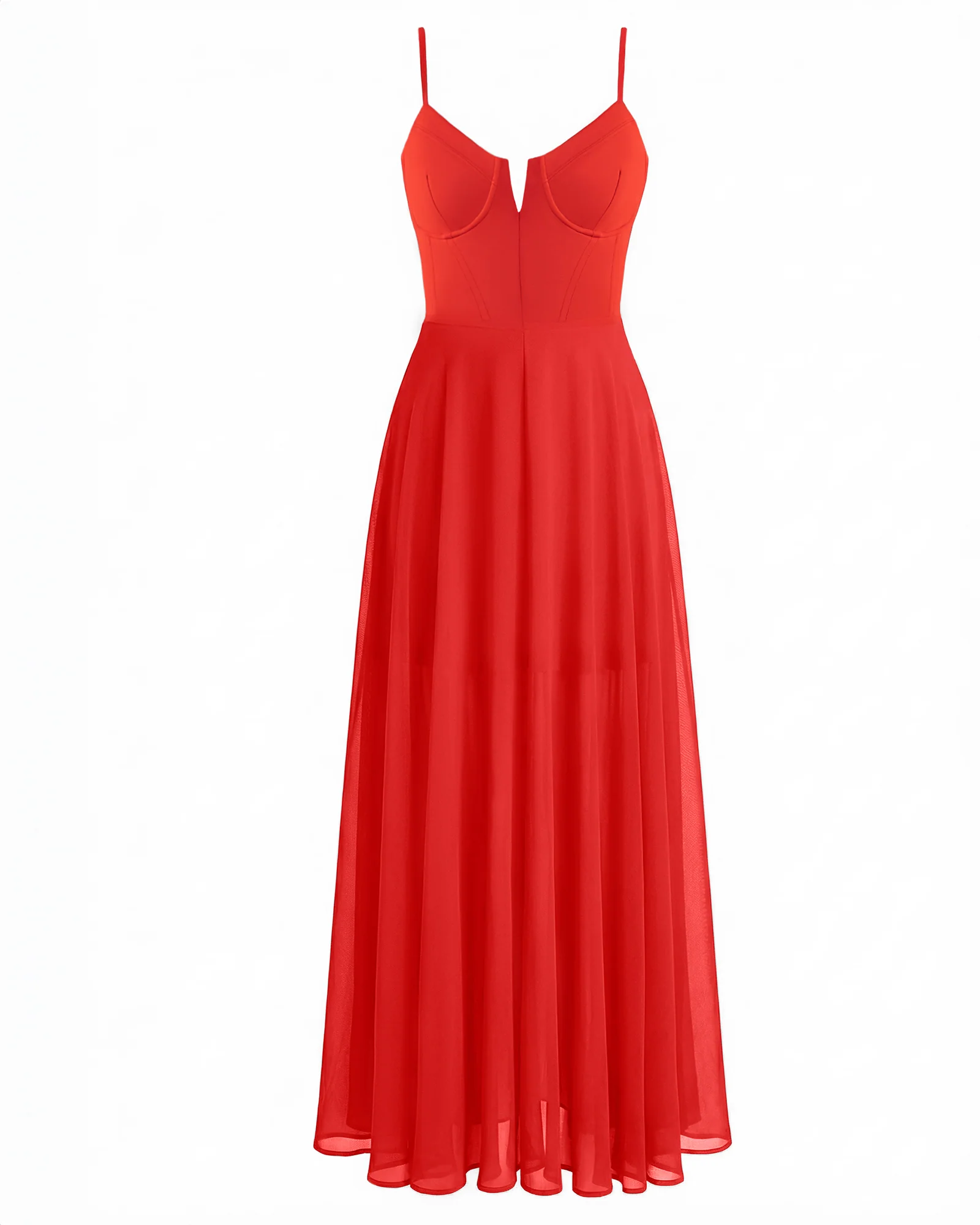Vixen Corset Maxi Dress - Red - Image 6